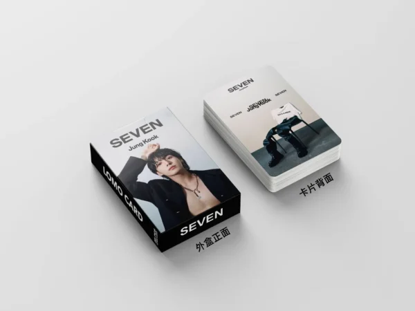 55Pcs/Set Kpop Idol JungKook Cards Photocard New Album Seven Postcard Fans Collection Gift - Image 2